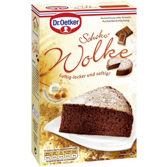 Dr. Oetker Backmischung Schoko-Wolke 455G 1 Dr. Oetker Backmischung Schoko-Wolke 455G