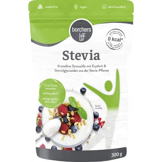 Stevia - Kristalline Streusüße 300G 1 Stevia - Kristalline Streusüße 300G