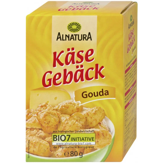 Bio Käsegebäck Gouda 80G 1 Bio Käsegebäck Gouda 80G