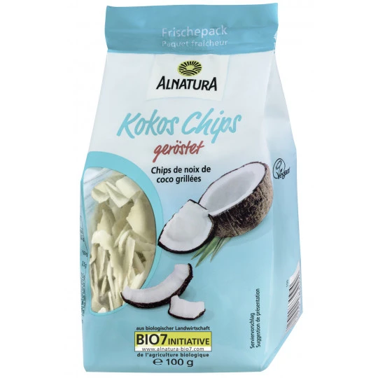 Bio Kokos Chips Geröstet 100G 1 Bio Kokos Chips Geröstet 100G