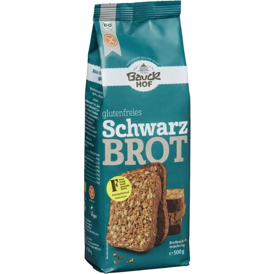 Bio Glutenfreies Schwarzbrot Backmischung 500G 1 Bio Glutenfreies Schwarzbrot Backmischung 500G