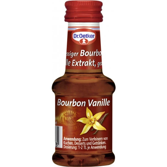 Dr. Oetker Flüssiger Bourbon-Vanille-Extrakt Gezuckert 35ML 1 Dr. Oetker Flüssiger Bourbon-Vanille-Extrakt Gezuckert 35ML