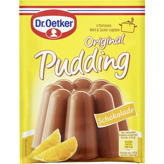 Dr. Oetker Original Puddingpulver Schokolade 3ST 133G 1 Dr. Oetker Original Puddingpulver Schokolade 3ST 133G