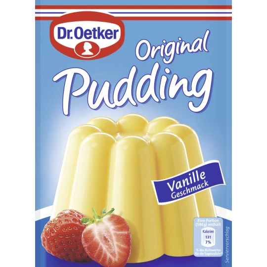 Dr. Oetker Original Puddingpulver Vanille 1 Dr. Oetker Original Puddingpulver Vanille