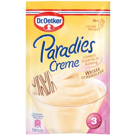 Dr. Oetker Paradies Creme Weisse Schokolade 70G 1 Dr. Oetker Paradies Creme Weisse Schokolade 70G