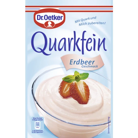 Dr. Oetker Quarkfein Erdbeer Geschmack 56G 1 Dr. Oetker Quarkfein Erdbeer Geschmack 56G