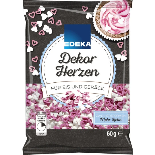 Dekor Herzen 60G 1 Dekor Herzen 60G
