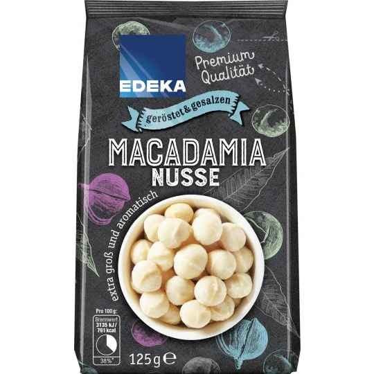 Macadamias Geröstet & Gesalzen 125G 1 Macadamias Geröstet & Gesalzen 125G