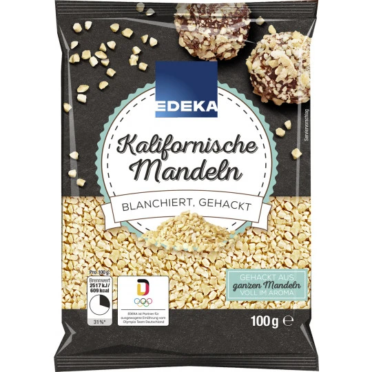 Kalifornische Mandeln Blanchiert, Gehackt 100G 1 Kalifornische Mandeln Blanchiert, Gehackt 100G