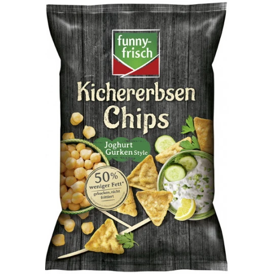 Kichererbsenchips Joghurt Gurken Style 80G 1 Kichererbsenchips Joghurt Gurken Style 80G