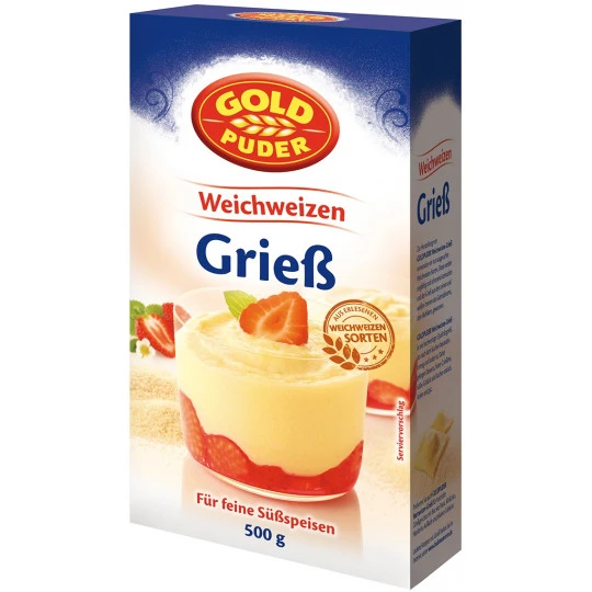 Weichweizen-Grieß 500G 1 Weichweizen-Grieß 500G