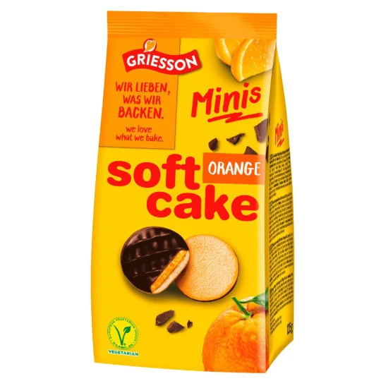 Soft Cake Minis Orange 125 G 1 Soft Cake Minis Orange 125 G
