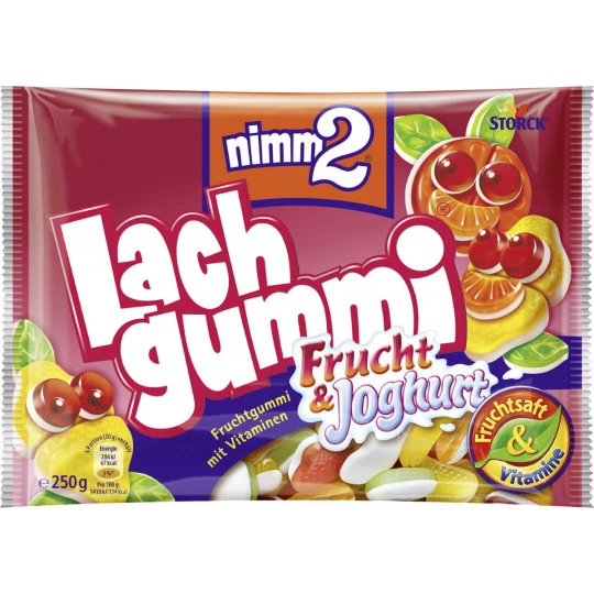 Lachgummi Frucht Und Joghurt 250G 1 Lachgummi Frucht Und Joghurt 250G