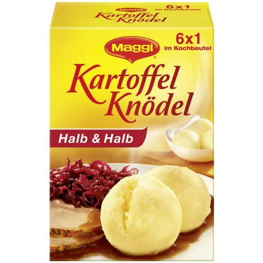 Kartoffel Knödel Halb & Halb Im Kochbeutel 200G 1 Kartoffel Knödel Halb & Halb Im Kochbeutel 200G