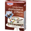 Dr. Oetker Schoko Dekor Alphabet & Ziffern 58G