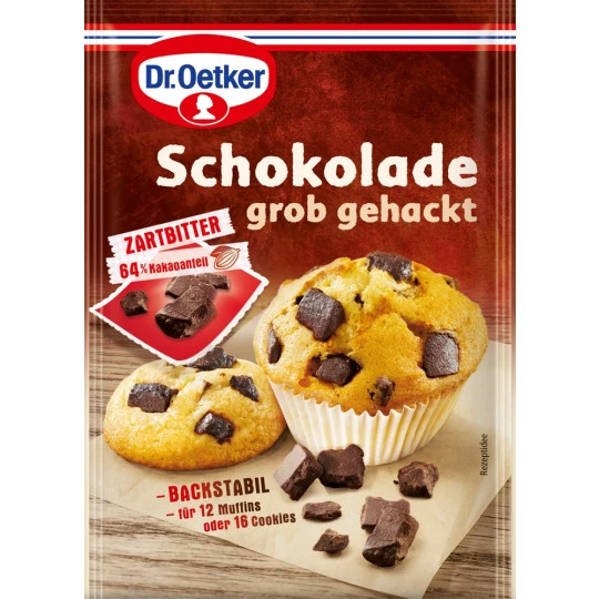 Dr. Oetker Schokolade Grob Gehackt 100G 1 Dr. Oetker Schokolade Grob Gehackt 100G