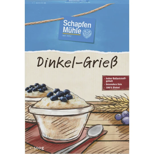 Dinkelgrieß 500G 1 Dinkelgrieß 500G